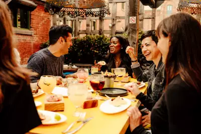 A table scene in Toronto