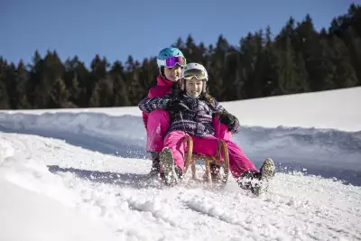Tobogganing in St. Johann in Tirol