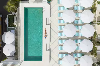 Pool and sundeck at Da Gioia by La Palma