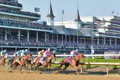 A race at the Kentucky Derby