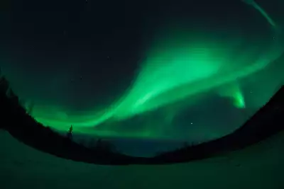 The Northern Lights over Fairbanks, Alaska
