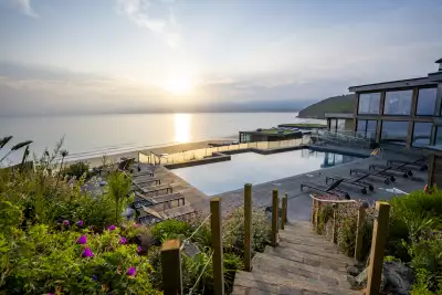 The seafront pool at Carbis Bay Hotel