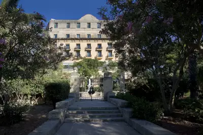 The gardens of the Phoenicia Hotel