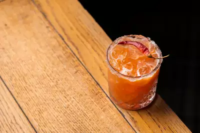 A cocktail at The Peacock Inn