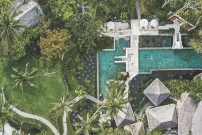 The swimming pool at Kamalaya Koh Samui