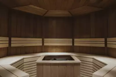 A sauna in the hotel's thermal suite