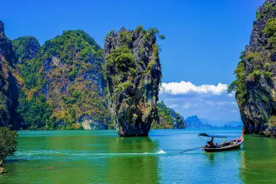 The limestone karsts and lagoons of Phang Nga