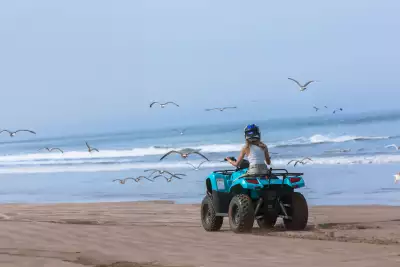 Quadbiking on the beach