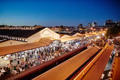 The Queen Victoria Market at night