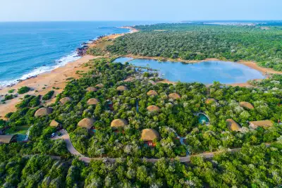 Aerial shot of Yala National Park