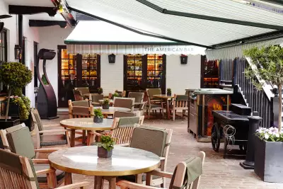 The Courtyard at The Stafford, adjoining The American Bar