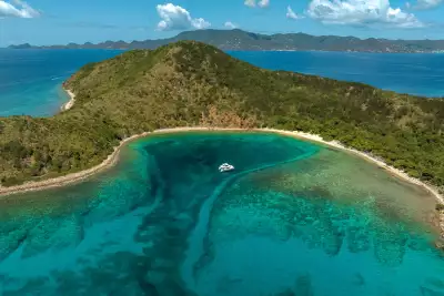 A sheltered cove in the BVI