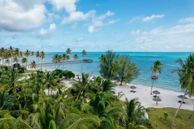 An aerial shot of The Residency Zanzibar