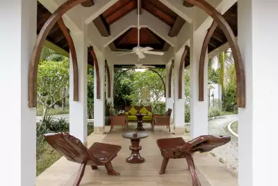 The lobby at The Residence Zanzibar