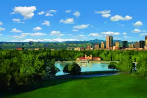 The Denver skyline, Colorado The Denver skyline, Colorado