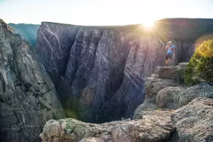 Sunset at the Black Canyon of the Gunnison, Colorado Sunset at the Black Canyon of the Gunnison, Colorado