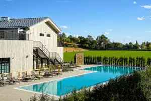 The swimming pool at The Campus, Quinta do Lago