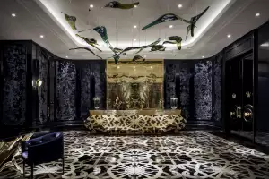 The lobby at the Bisha The lobby at the Bisha