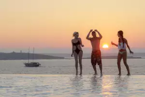 The sunset at Café Del Mar