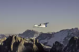 SkyAlps’ DASH-8 Q-400 aircraft SkyAlps’ DASH-8 Q-400 aircraft