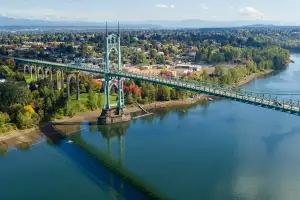 St Johns Bridge in Portland