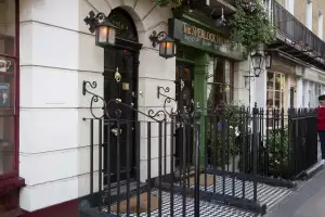 The Sherlock Holmes Museum in London at 221b Baker Street The Sherlock Holmes Museum in London at 221b Baker Street