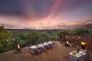 Boma dining at Madikwe Safari Lodge Boma dining at Madikwe Safari Lodge