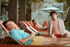 Saxon Ratliff (Patrick Schwarzenegger) and Lochlan Ratliff (Sam Nivola) by the pool at The Four Seasons Koh Samui Saxon Ratliff (Patrick Schwarzenegger) and Lochlan Ratliff (Sam Nivola) by the pool at The Four Seasons Koh Samui
