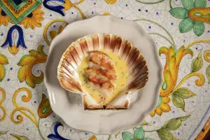 Champagne-seared scallops at Dear Jackie Champagne-seared scallops at Dear Jackie