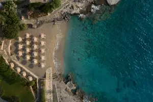 Minos Palace private beach