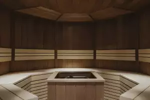 A sauna in the hotel's thermal suite