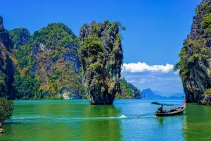The limestone karsts and lagoons of Phang Nga