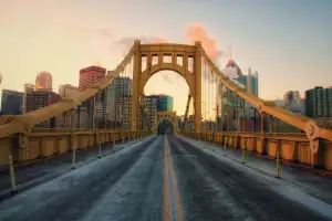 Roberto Clemente Bridge in Pittsburgh Roberto Clemente Bridge in Pittsburgh
