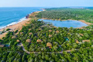 Aerial shot of Yala National Park