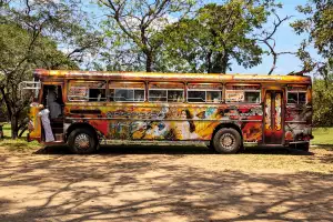 One of Sri Lanka's famous Ashok Leyland buses