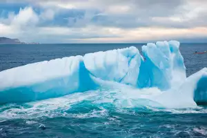 Icebergs often float beyond the Newfoundland coast Icebergs often float beyond the Newfoundland coast