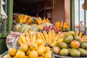 Fruit market in Rwanda Fruit market in Rwanda