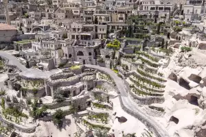 The hotel from above