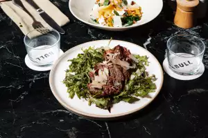 Hereford steak tagliata at Horn