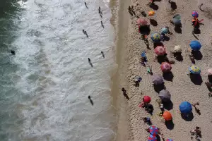 The Brazilian beach in its glory
