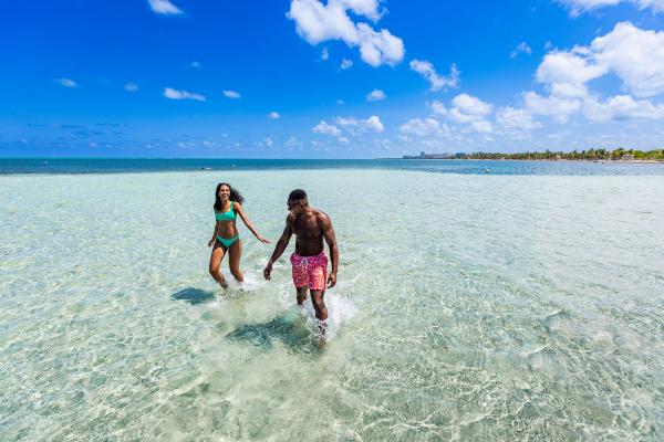 Couple at Crandon Park Beach
