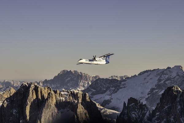 SkyAlps’ DASH-8 Q-400 aircraft SkyAlps’ DASH-8 Q-400 aircraft