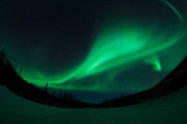 The Northern Lights over Fairbanks, Alaska The Northern Lights over Fairbanks, Alaska