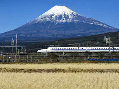 High speed bullet train in Japan