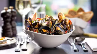 Smoked moules marini&egrave;re at Blackwood's