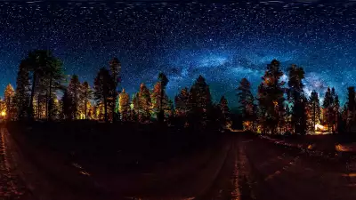 Photograph of the Milky Way stars at night in Utah, America
