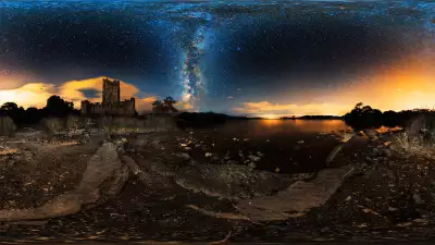 Photograph of Milky Way stars at night over Kerry, Ireland