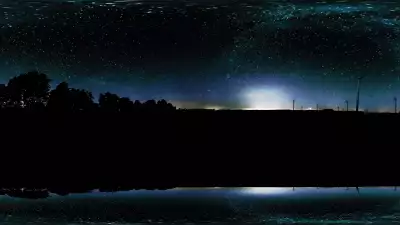 Photograph of the Milky Way Stars at night in Germany