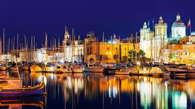 Photograph of Vittoriosa harbour in Malta,