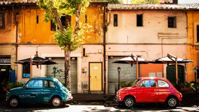Fiat 500s in Rome, Italy